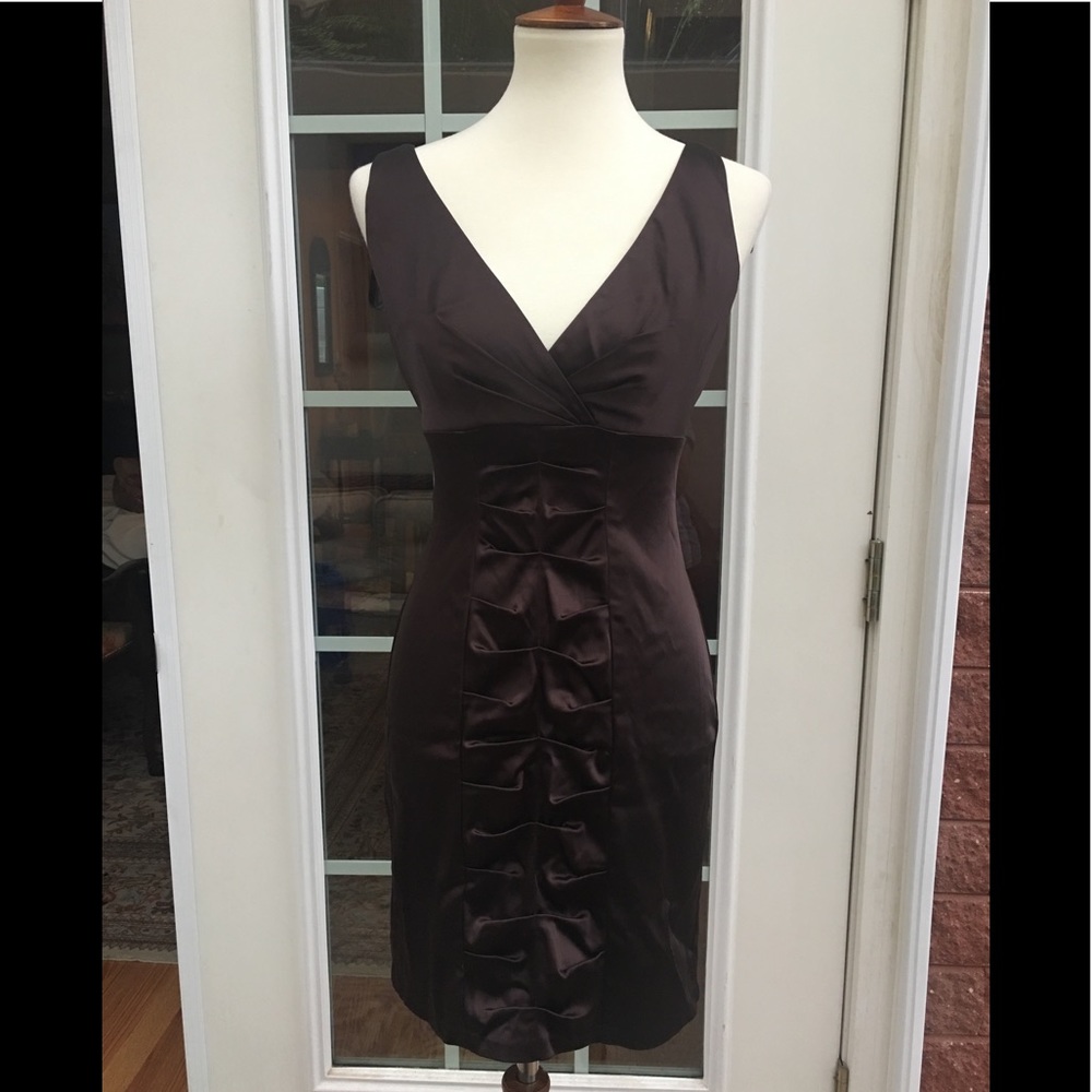 Calvin Klein Satin SL Dress Size 2 - Picture 1 of 8